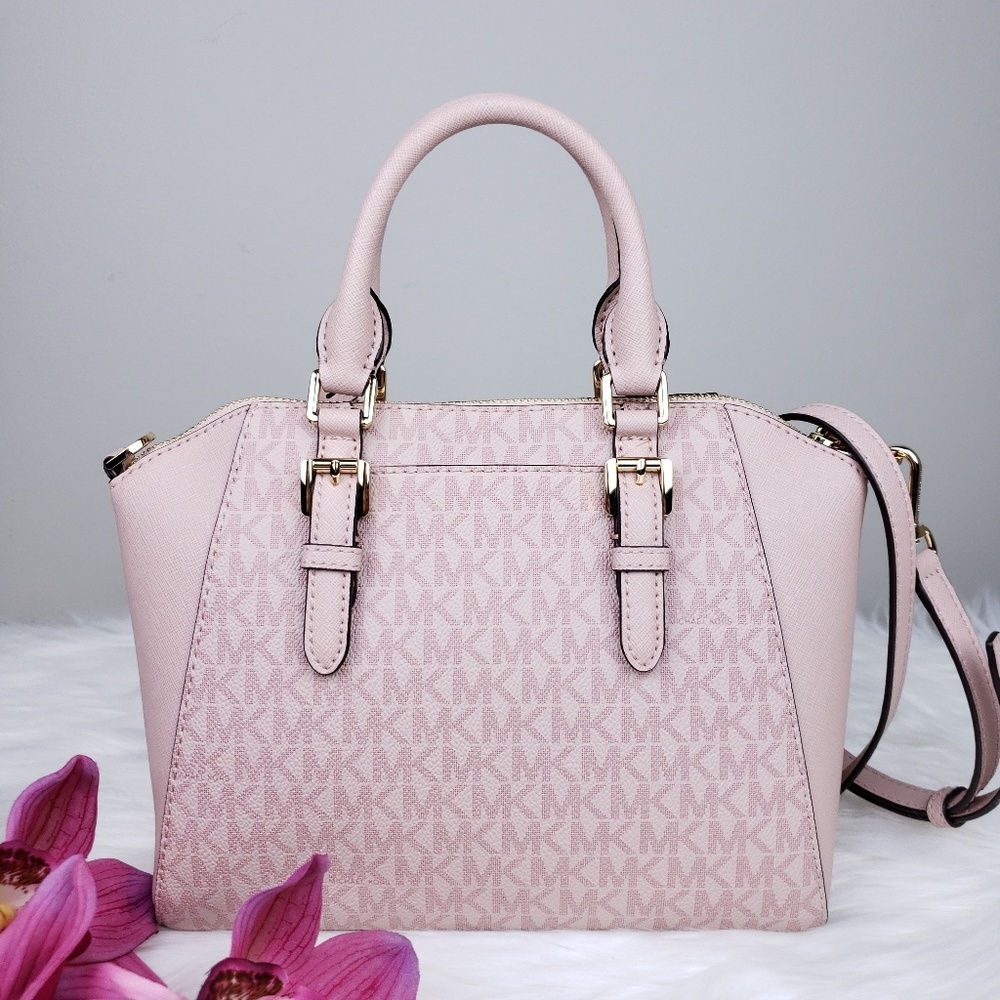 🌺NWT Michael Kors MD Ciara Satchel Ballet pink MK - Picture 3 of 8